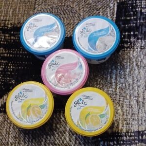 4/$30 New Glade Gel Air Fresheners - Yellow, Blue, Pink (5 Pack)